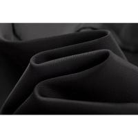 Vestido corto de satén negro sin mangas con cuello redondo en contraste para mujer de High Street - details 11