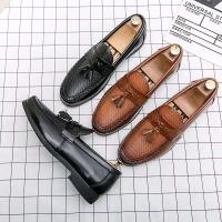 Zapatos casuales de cuero genuino para hombre, vestido de diseñador de negocios, oficina, moda con purpurina, superventas en China - details 0