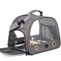 Bolsa de transporte para loros, mochila con percha para pájaros, jaula portátil con ventana lateral, plegable, jaula de viaje para mascotas pequeñas - details 5