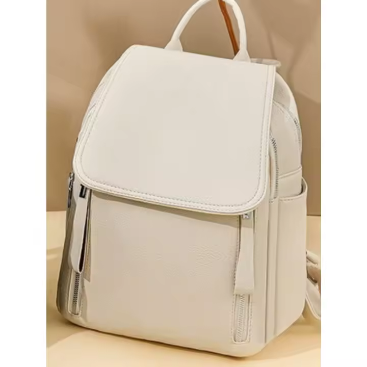 Mochila pequeña de las mujeres 2025 nuevo Casual Premium Sense gran capacidad Pu viaje Commuter bolsa de las mujeres - 1