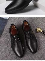 Moda 2022 nuevos zapatos de vestir antideslizantes para hombre, zapatos de cuero transpirable Mokasin con logotipo negro - details 2