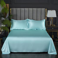 Bonenjoy-sábana lisa y sedosa para el hogar, ropa de cama de Color sólido, estilo lujoso, sin funda de almohada, 1 unidad - details 18