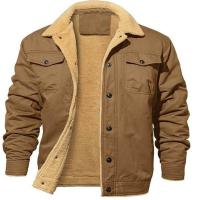 Otoño Invierno hombres chaquetas cálidas abrigos cuello vuelto abrigo cálido masculino - details 4