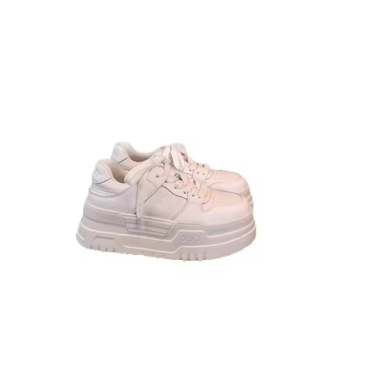 Nueva plataforma zapatos blancos moda deportes casual zapatos blancos - 1