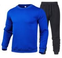 Traje deportivo informal de dos piezas para hombre y mujer, sudadera con cuello redondo, pantalones de otoño, Color sólido - details 8