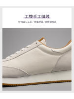 Zapatos blancos casuales de alta gama de cuero ligero de lujo - details 5