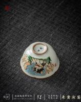 La apertura exclusiva de Ru Kiln Master Personal puede aumentar el regalo de una sola taza de té Kung Fu China-Chic de alta gama - details 11