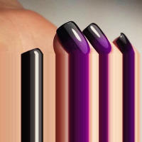 24PCS Uñas Postizas Cortas En Forma De Dátil Y Rosa Con Gradiente Blanco Y Plateado Para Mujer Regalo De Navidad Uñas De Fiesta - details 34