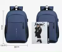 Mochila Impermeable para Hombre Bolsa de Hombro Ultra Ligera para Hombres Bolsa de Libros para Hombres Estilo Moderno Mochila para Portátil de 15.6