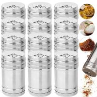 Botella de pimienta de acero inoxidable, máquina de cóctel con tapa giratoria, tarro de condimento, utensilios de cocina - details 0
