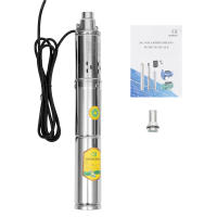 Bomba de agua solar sin escobillas de 24 V, 370 W CC, caudal de 1,8 m³/h, inoxidable, sumergible para pozos profundos - details 1