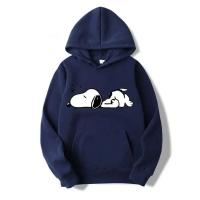 Sudaderas con capucha informales a la moda con estampado de dibujos animados de Snoopy para hombre y mujer, ropa para parejas de otoño e invierno - details 2