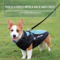 Chaqueta De Invierno Para Perros Con Arnes Impermeable Ropa Grande Para Perros Chihuahua Bulldog Francés Adecuada Para Animales De Tamaño Grande 6XL - details 2