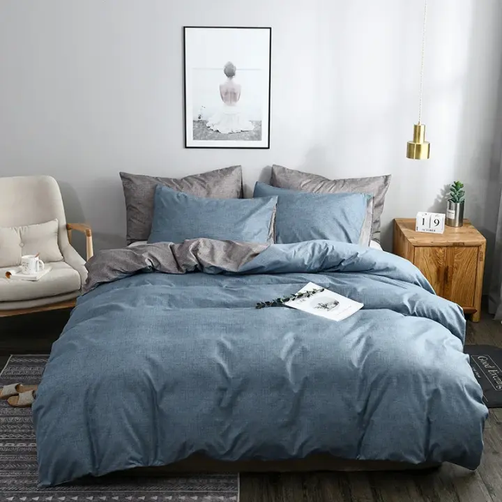 Juego de ropa de cama de diseño de doble cara, juego de funda de edredón individual y doble, tamaño King y Queen, Europa, América - 1