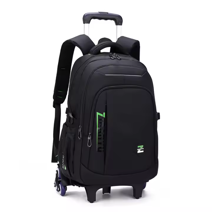 Mochila grande con ruedas Mochila compacta carro extensible - Diseño Ergonómico - Amplio Espacio de Almacenamiento - Bolsillos Multifuncionales - 1