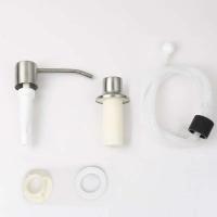 Kit de tubo de extensión de acero inoxidable, fregadero de cocina, dispensador de jabón líquido, gel de ducha, detergente, bomba de prensa manual - details 6