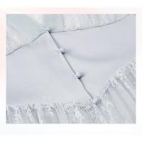2025 Nuevo Profundo Corte V Bajo Camisón de Malla Puro Deseo de Mamma Conjunto de Ropa de Casa para Mujeres - details 5