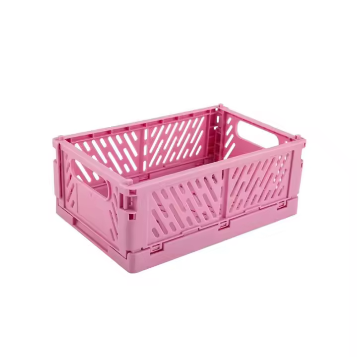 Caja de tablero plegable de plástico, contenedor de caja de almacenamiento de plástico de malla, utilizado para clasificar artículos diversos - 1