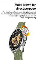 HK4-reloj inteligente con pantalla táctil AMOLED, Smartwatch con detección de ritmo cardíaco, función NFC, respiración constante, entrenamiento, 2024 - details 4