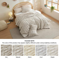 Bedsure-Juego de edredones bohemios, conjunto de cama con bordado elegante y desgastado, suave, Jacquard, Twin, Full, Queen y King - details 8