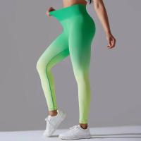 Yoga degradado para mujer, leggings de gimnasio de cintura alta, pantalones deportivos sin costuras, pantalones de entrenamiento para correr - details 7