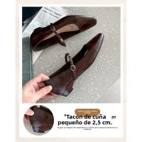 Moda Versátil Francesa 2025 Zapatos de Mujer Gran Tamaño Estilo Viajero Comodidad Grasa - details 9