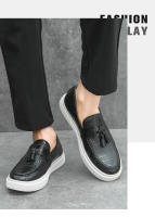 Moda Pie Zapatos de Cuero Vestido Mocasines Casuales - details 8