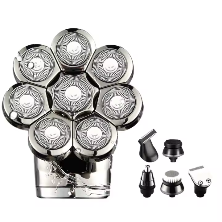 8D Electric Shaver for Men Hair Cutting Machine Men's Six-In-One Multi Shaving Machine Beard Hair Trimmer - 1
