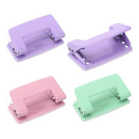 Perforadora Manual de Doble Agujero Portátil para Oficina 1/4" Estapler y Perforadora de Hojas para Scrapbooking y Diarios - details 0