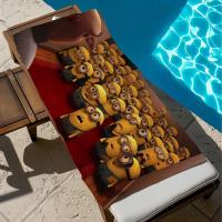 M-Minions-piscina de dibujos animados para playa, arena portátil de secado rápido, manta de natación para viajes al aire libre, estera fina, Toalla de baño - details 7