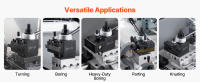 SucceBuy Juego de 6 piezas de portaherramientas de cambio rápido - Incluye portaherramientas de torno, portaherramientas tipo cuña con accesorios para portaherramientas de torneado, apto para mini torno y torno de metal de 6"-12" de oscilación, acero dura - details 4