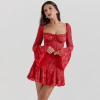Elegante Vestido Mini de Manga Larga para Mujer Estampado de Otoño-Invierno - details 10