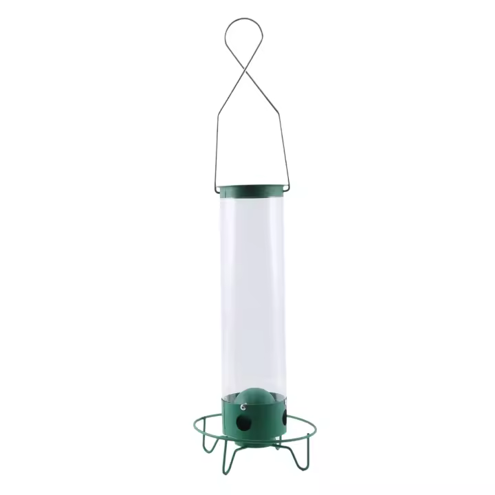 Droll Yankees alimentador de pájaros salvajes a prueba de ardilla, alimentador colgante de hierro forjado para Patio al aire libre, B - 1