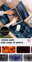Alfombrilla de escritorio fluida Floral, teclado, oficina, juegos, gran oferta, alfombrilla de ratón antideslizante gruesa Extra grande - details 1