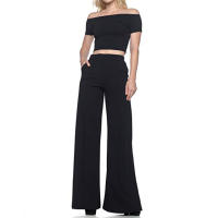 Pantalones largos acampanados simples de color sólido nuevo estilo europeo y americano - details 6