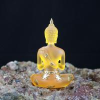 Figuritas de Buda de resina de imitación hechas a mano, estatua de Buda sentado realista, fondo plano transparente, Mini adorno budista para oficina - details 3