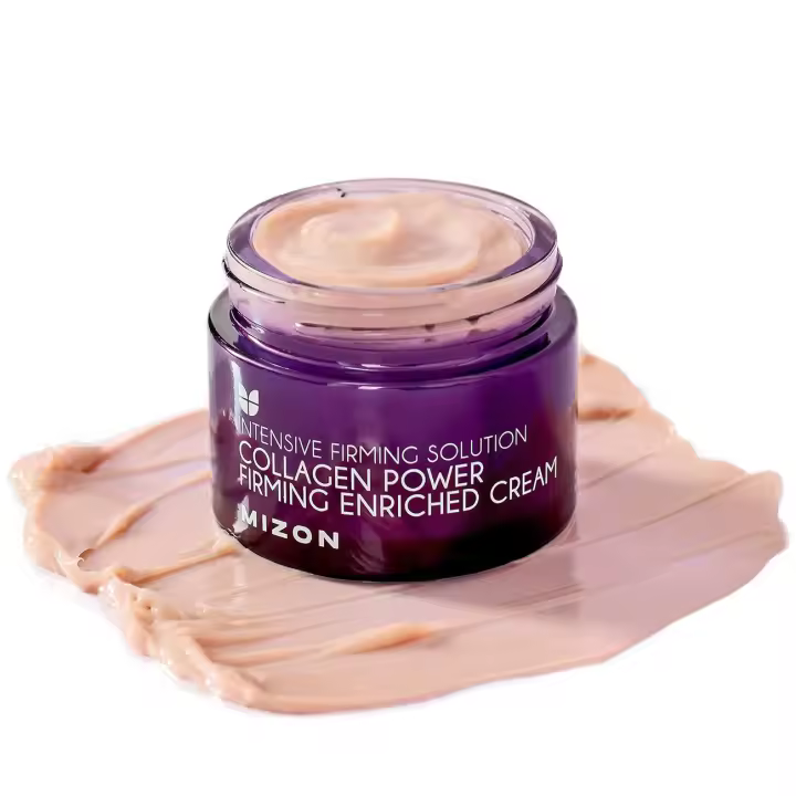 Línea MIZON. Crema enriquecida reafirmante Collagen Power, cuidado de la piel coreano, cuidado de las arrugas, piel firme, antienvejecimiento (1.69 FL oz) - 1
