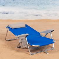 62262 - Pack de 2 sillas plegables multiposición para playa, jardín, terraza o camping beige, Medidas 64x11x64cm, 4 posiciones, con cojín en el cabecero, Incluye asa de transporte, Ibiza X2 - details 39
