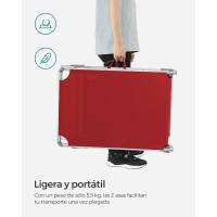 Silla de Senderismo Tumbona Reclinable Plegable, Ligera, 55 x 193 x 31 cm, Carga 150 kg - details 17