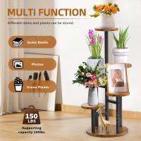 Mara Soporte para Flores de Esquina de 6 Niveles Soporte de Jardín Redondo Estantes de Pared Gato - details 5