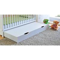 Cuna con cajón y tapa, con colchón de espuma de aloe vera, altura regulable, color blanco, convertible en cama infantil - details 2
