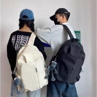 Mochila para ordenador a la moda, bolso escolar para estudiantes de Color sólido con cremallera, bolso de hombro de viaje informal de gran capacidad para estudiantes universitarios - details 9