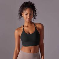 Top de mujer, cuello de chaleco Hai Yuga, decoración triul, deportes con espalda bonita, Top corto a prueba de golpes para - details 28