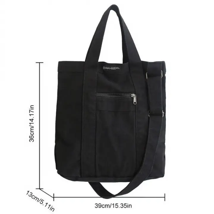 Bolso de mensajero japonés Harajuku de lona para hombres y mujeres, bolso de hombro para estudiantes universitarios para mujeres, compras al aire libre - 1