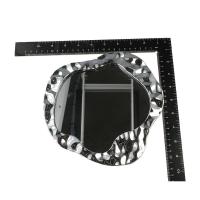 Espejo de maquillaje Princess Ins, espejo de tocador con patrón de onda Irregular con soporte, espejo cosmético, espejo ondulado de agua para escritorio - details 12