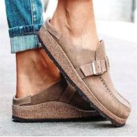 Zapatos Retro sin cordones para mujer, zuecos planos cómodos, informales, talla grande, verano, 2025 - details 7