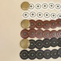 Cinturón de disco bohemio ancho exagerado con remaches, pretina de cuero occidental ajustable Y2k turquesa para mujer, cinturón Vintage para chica picante - details 19