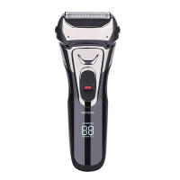 Afeitadora eléctrica recargable para hombre, con pantalla Digital maquinilla de afeitar, carga rápida - details 0