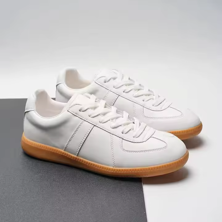 Tendencia de cuero versátil deportes casual transpirable zapatos pequeños blancos zapatos de suela blanda - 1
