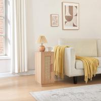 2, Mesa Auxiliar Bohemia con cajón abierto, Mesita de Noche Estrecha Dormitorio, para Dormitorio - details 14